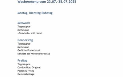 Wochenmenu