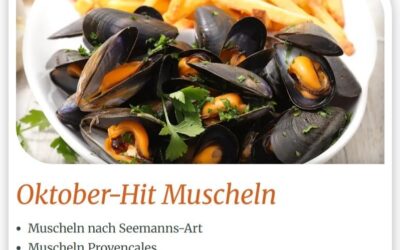 Oktober-Hit: Frische Muscheln 🍽️