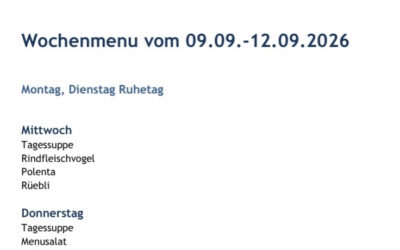 Wochenmenu